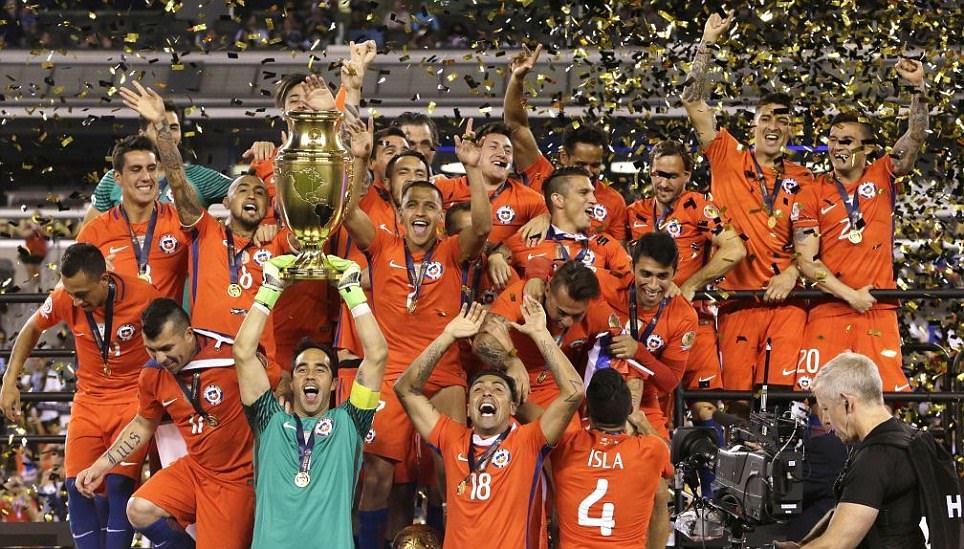 Chile đã hai lần vô địch giải Copa America trong lịch sử